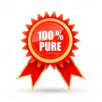 Red 100% PURE Ribbon